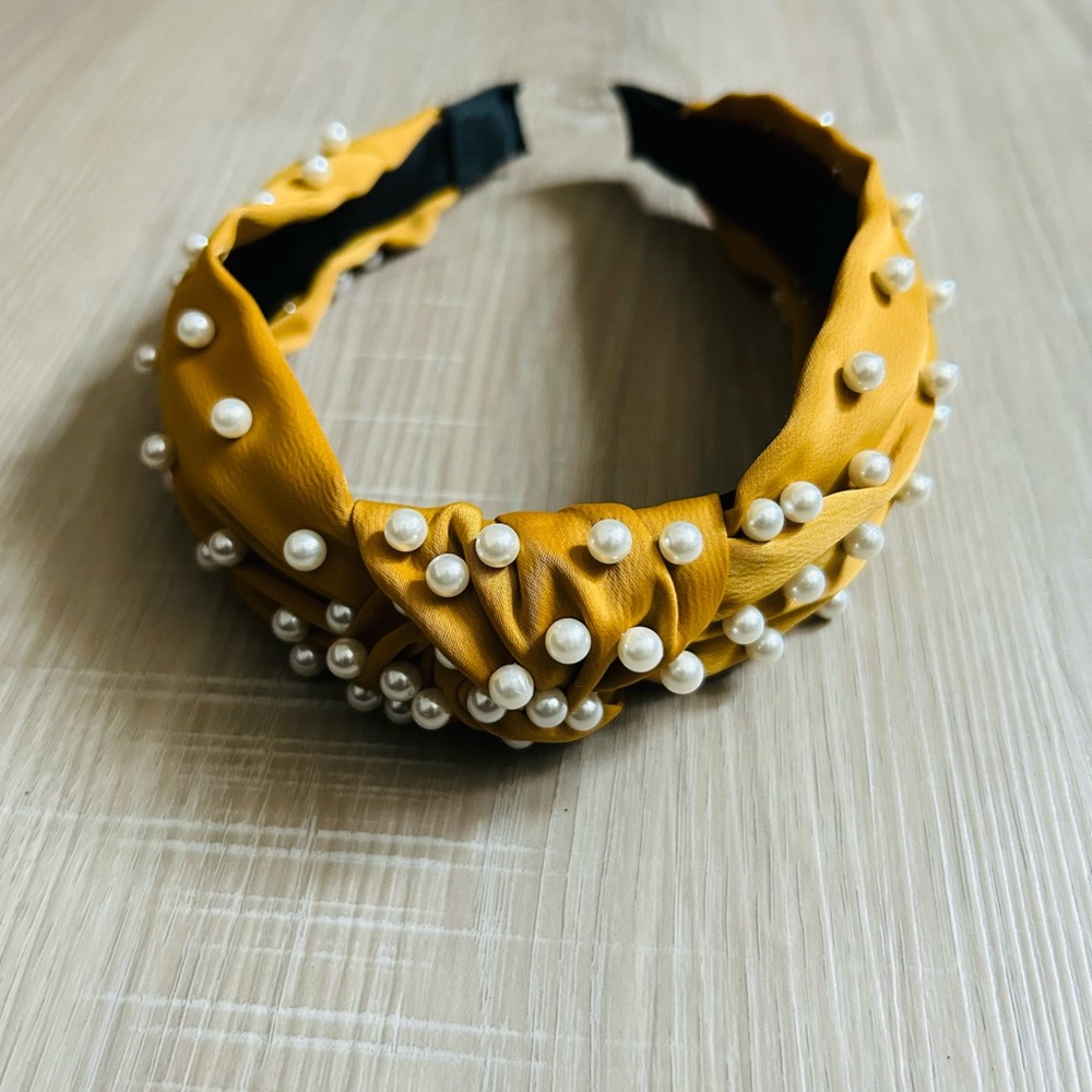 Mustard Gold Satin Handband